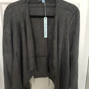 Never worn gray suede jacket